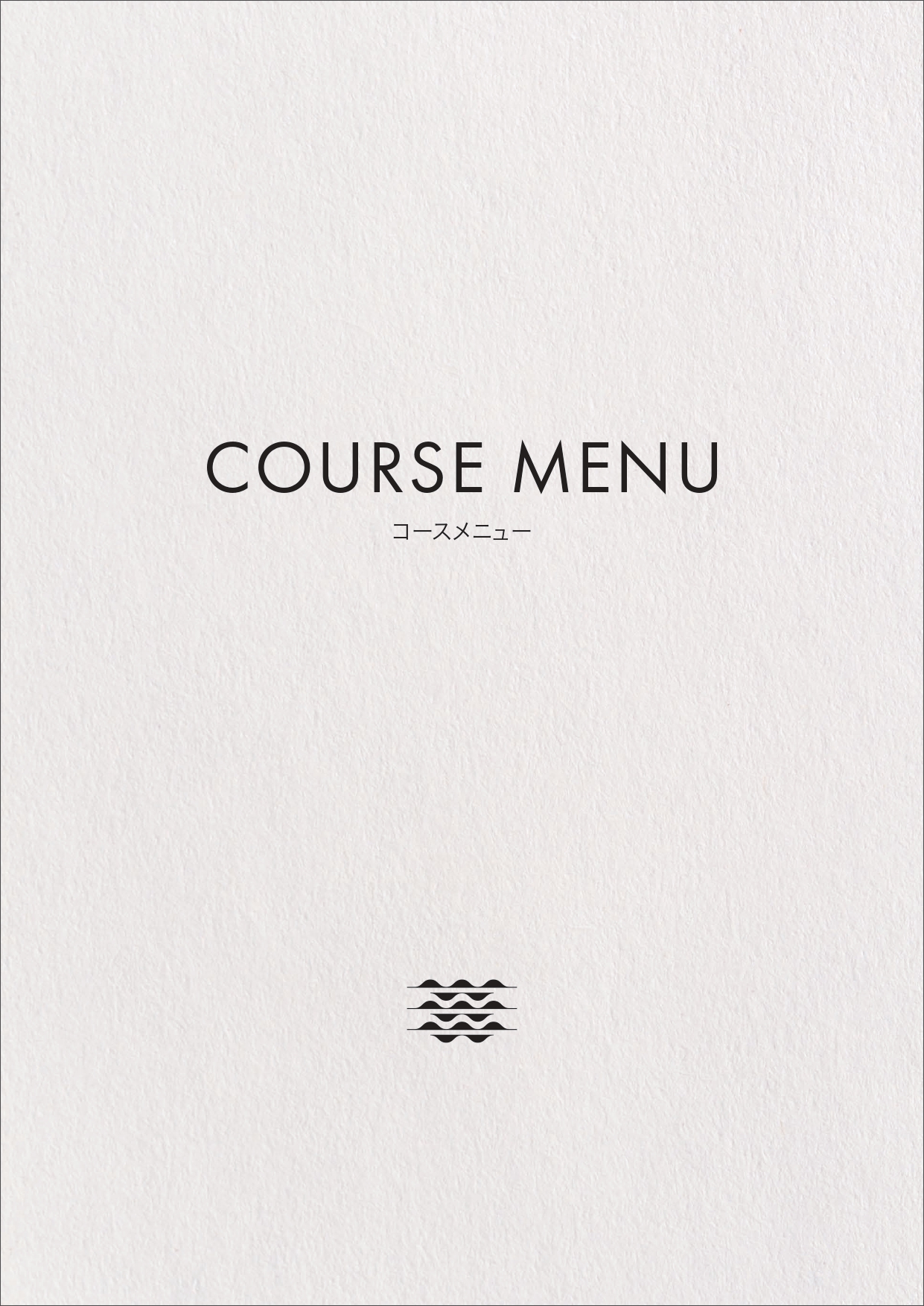 COURSE MENU