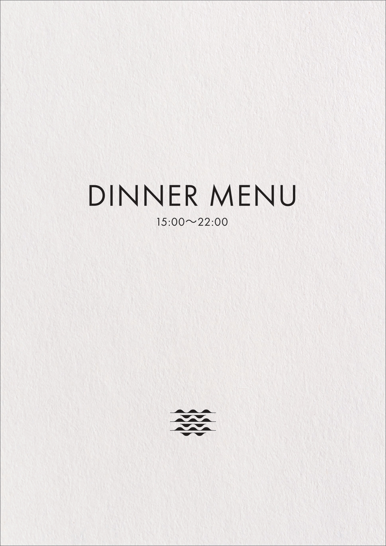 DINNER MENU